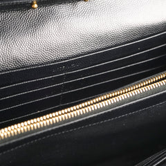 Saint Laurent Black Envelope Wallet On Chain