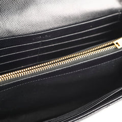 Saint Laurent Black Envelope Wallet On Chain