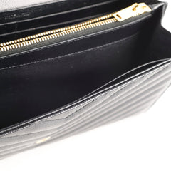 Saint Laurent Black Envelope Wallet On Chain