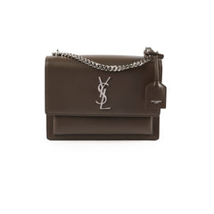 Saint Laurent Sunset Small Brown Shoulder Bag