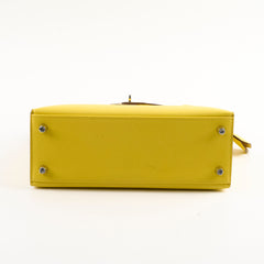 Hermes Kelly 25 Jaune De Naple Espom Sellier 2024