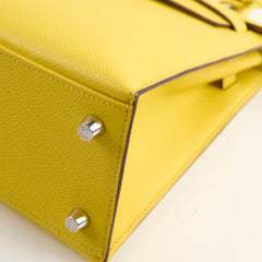 Hermes Kelly 25 Jaune De Naple Espom Sellier 2024