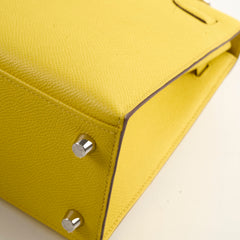 Hermes Kelly 25 Jaune De Naple Espom Sellier 2024