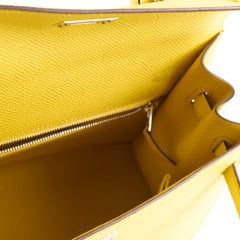 Hermes Kelly 25 Jaune De Naple Espom Sellier 2024