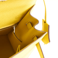 Hermes Kelly 25 Jaune De Naple Espom Sellier 2024