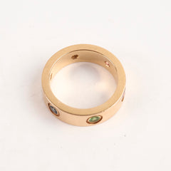 Cartier Love Ring Rose Gold Rainbow Size 53