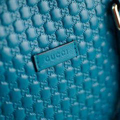 Gucci Blue Guccissima Dome Top Handle