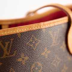 23843 Louis Vuitton Neverfull MM Monogram Shoulder Bag