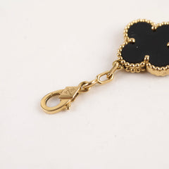 Van Cleef & Arpels Vintage Alhambra 5 Motif Onyx Bracelet