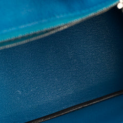 Hermes Birkin 25 Clemence Bleu Izmir 2015