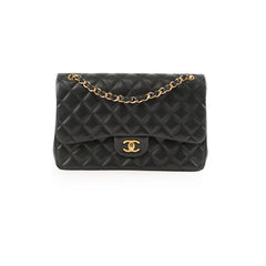 Chanel Jumbo Double Flap Lambskin Black GHW (19 series)