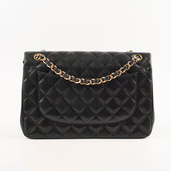 Chanel Jumbo Double Flap Lambskin Black GHW (19 series)