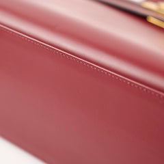 Hermes Kelly 28 Rouge Vintage Box Calf - Stamp E Square 2001