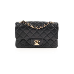 Chanel Mini Rectangular Black Lambskin - Microchipped 2022