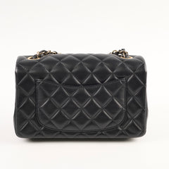 Chanel Mini Rectangular Black Lambskin - Microchipped 2022