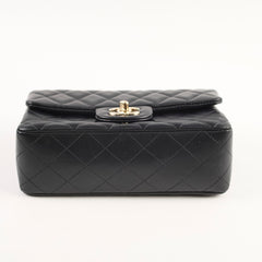 Chanel Mini Rectangular Black Lambskin - Microchipped 2022