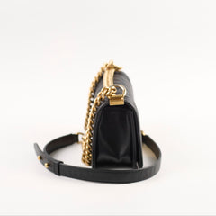 Chanel Small Boy Caviar Bag Black