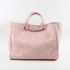 Chanel Deauville Tote Pink Tweed - Series 27