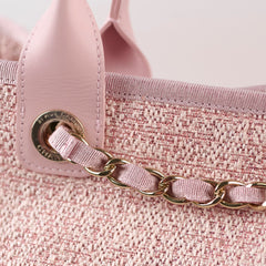 Chanel Deauville Tote Pink Tweed - Series 27