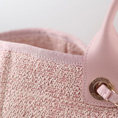 Chanel Deauville Tote Pink Tweed - Series 27