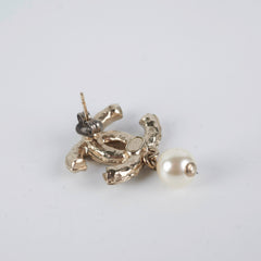 Chanel Earrings CC Pearls Drop (Costume Jewellery)