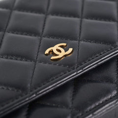 Chanel Wallet on Chain WOC Black Microchipped