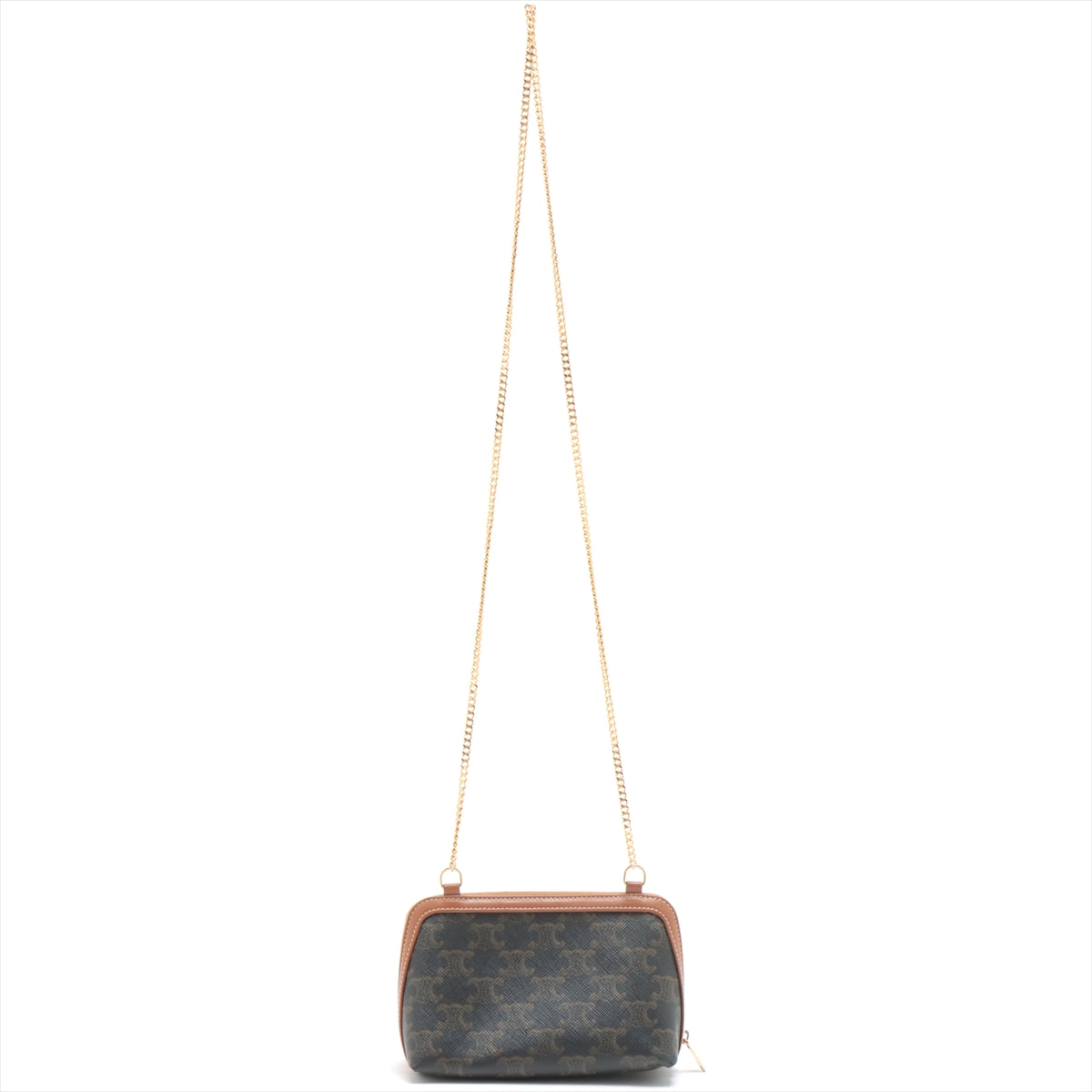 Clutch W/Chain Triomphe Canvas – Keeks Designer Handbags