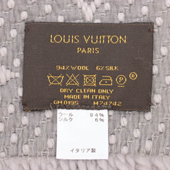 Louis Vuitton Grey Logomania Scarf