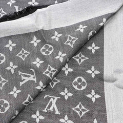 Louis Vuitton Monogram Denim Black/Grey Shawl