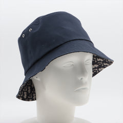 Dior Navy Oblique Reversible Bucket Hat Size 59