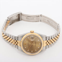 Rolex Datejust 36mm Two Toned with Diamonds Watch