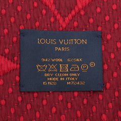 Louis Vuitton Echarpe Logomania Red Ruby Scarf