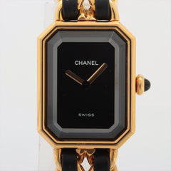 Chanel Premiere S Gold Black Watch