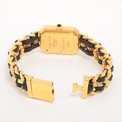 Chanel Premiere M Gold Black Watch