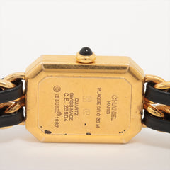 Chanel Premiere M Gold Black Watch