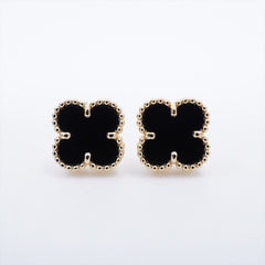 Van Cleef & Arpels Sweet Alhambra Onyx Earrings