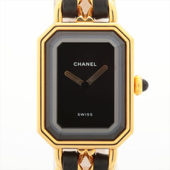 Chanel Premiere Large Black Gold Watch