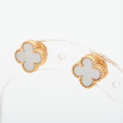 Van Cleef & Arpels Sweet Alhambra White Mother of Pearl MOP Earrings