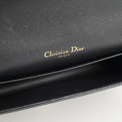 Christian Dior Wallet On Chain WOC Black Lambskin Crossbody