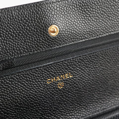 Chanel Wallet On Chain WOC Black Caviar - Series 25