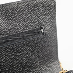 Chanel Wallet On Chain WOC Black Caviar - Series 25