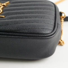 Saint Laurent Mini Lou Camera Black Crossbody Bag