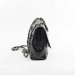 Chanel Jumbo Single Flap Patent Black - Series 11