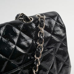 Chanel Jumbo Single Flap Patent Black - Series 11