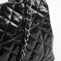 Chanel Jumbo Single Flap Patent Black - Series 11