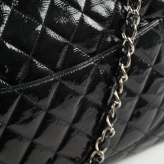 Chanel Jumbo Single Flap Patent Black - Series 11