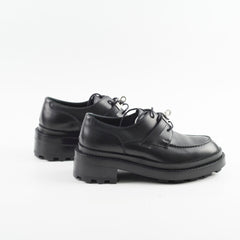 Hermes Loafers Black Size 36.5