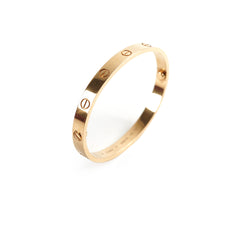 Cartier Love Bracelet Yellow Gold Size 17