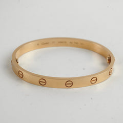 Cartier Love Bracelet Yellow Gold Size 17