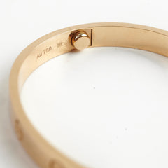 Cartier Love Bracelet Yellow Gold Size 17